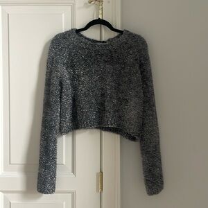 All saints silver/grey sparkle sweater size M